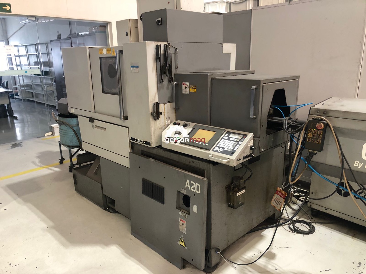TORNO CNC CABECOTE MOVEL CITIZEN A20 – 2008 - ALIMENTADOR DE BARRAS